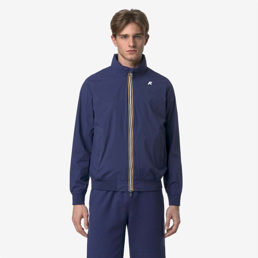 Cobalt Blue Men's Weatherproof Short Jacket with Stretch Nylon 02