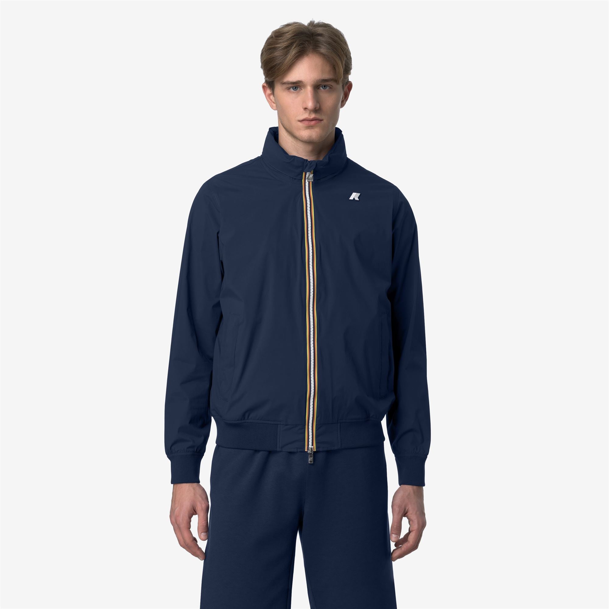 Jackets Man AMAURY STRETCH NYLON JERSEY Short BLUE INSIGNIA