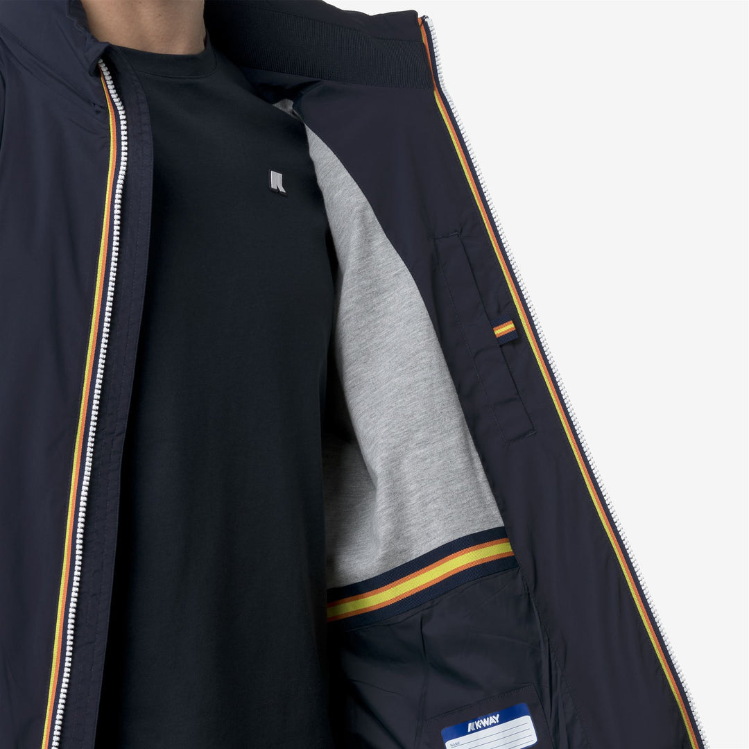 Blue Men's Weatherproof Stretch Nylon Short Jacket main