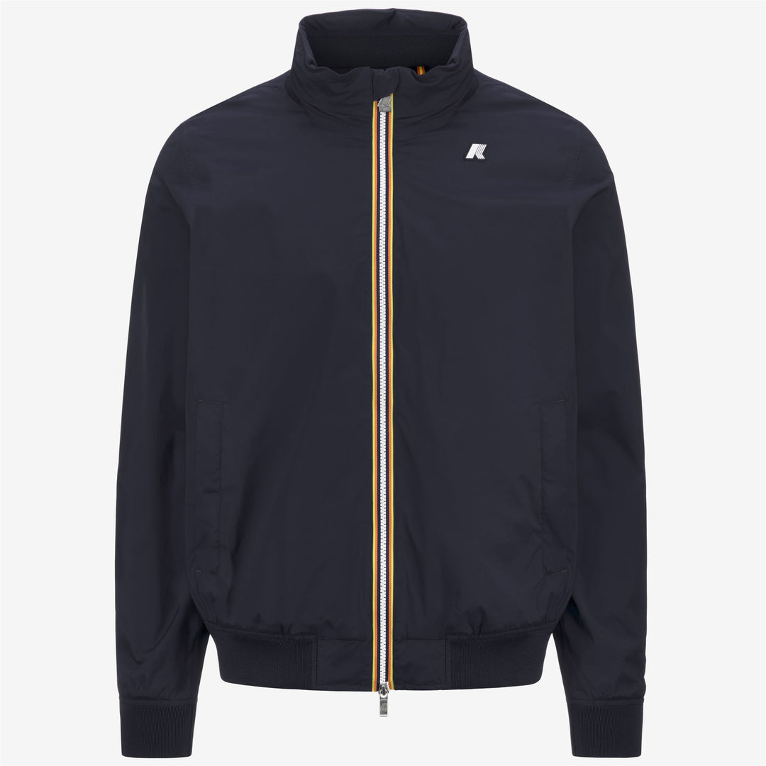 Giacca Corto Uomo Stretch Nylon Impermeabile Blu 01