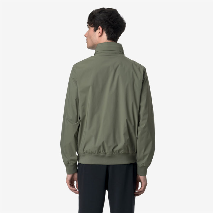 Lichen green Men's Weatherproof Short Jacket with Stretch Nylon 5
