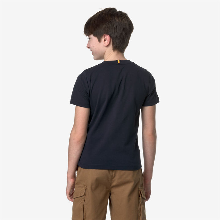 T-ShirtsTop Boy P. ODOM HERITAGE T-Shirt BLUE DEPTH Dressed Front Double		