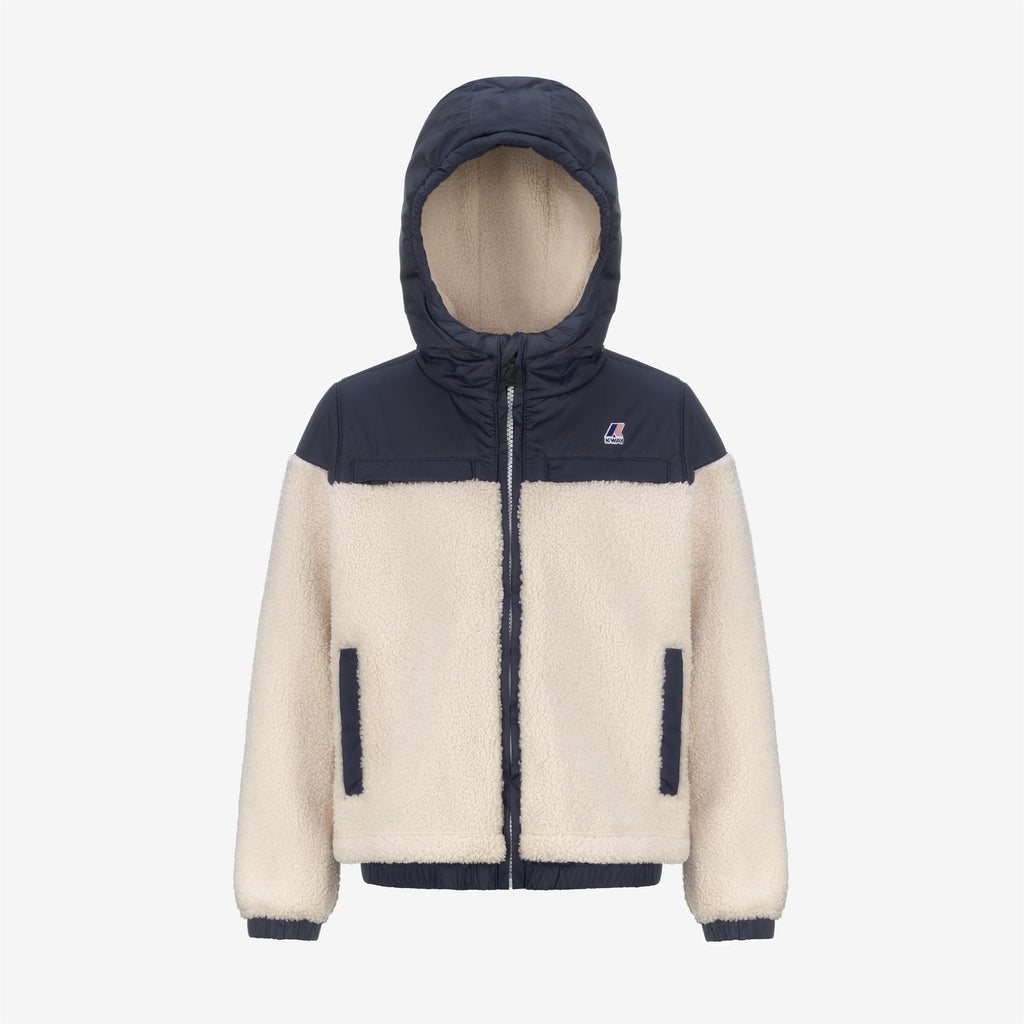 Fleece_KID UNISEX_P.  JILDAZ ORSETTO_Jacket_Ecru - Blue Depth - Commercial 1