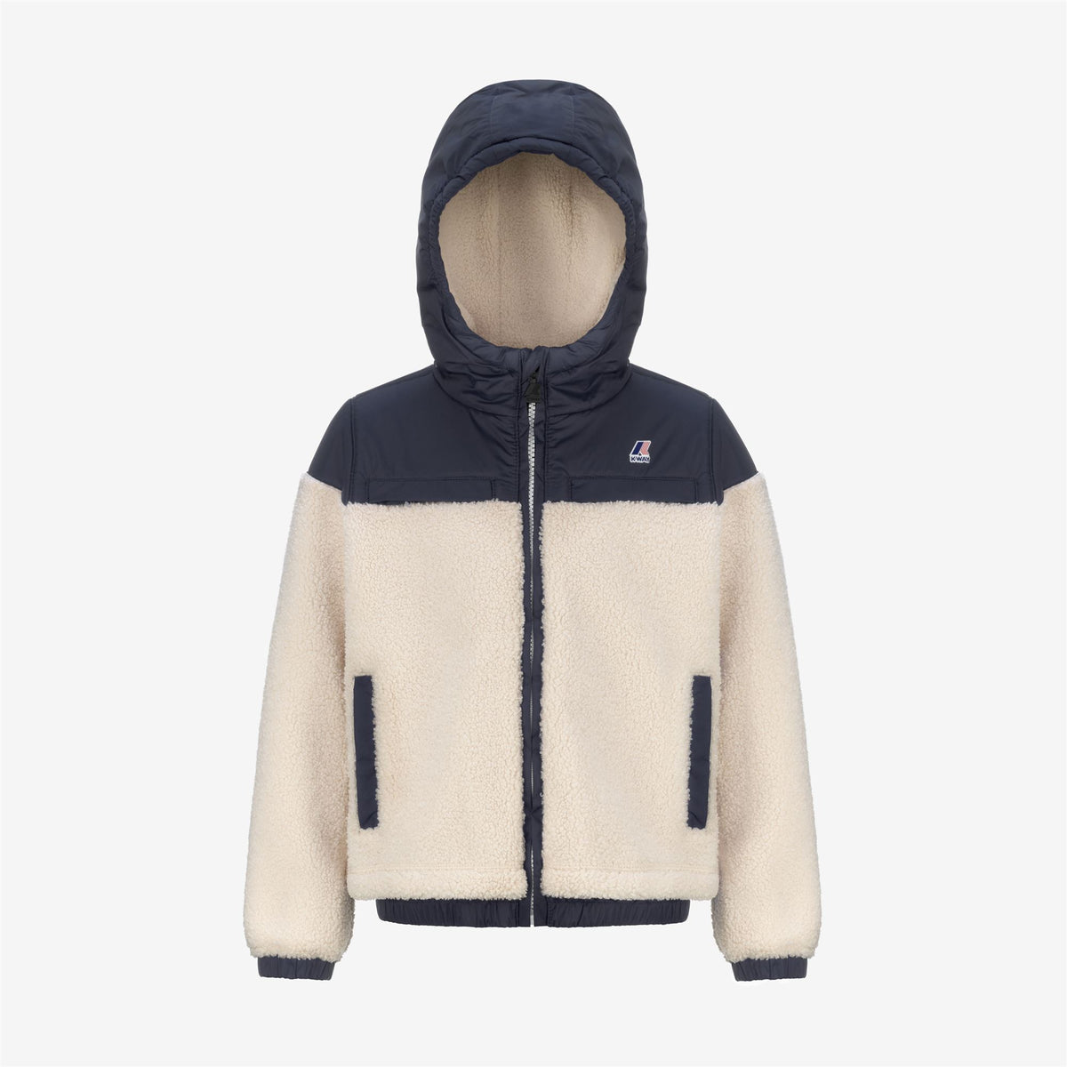Fleece_KID UNISEX_P.  JILDAZ ORSETTO_Jacket_Ecru - Blue Depth - Commercial 1