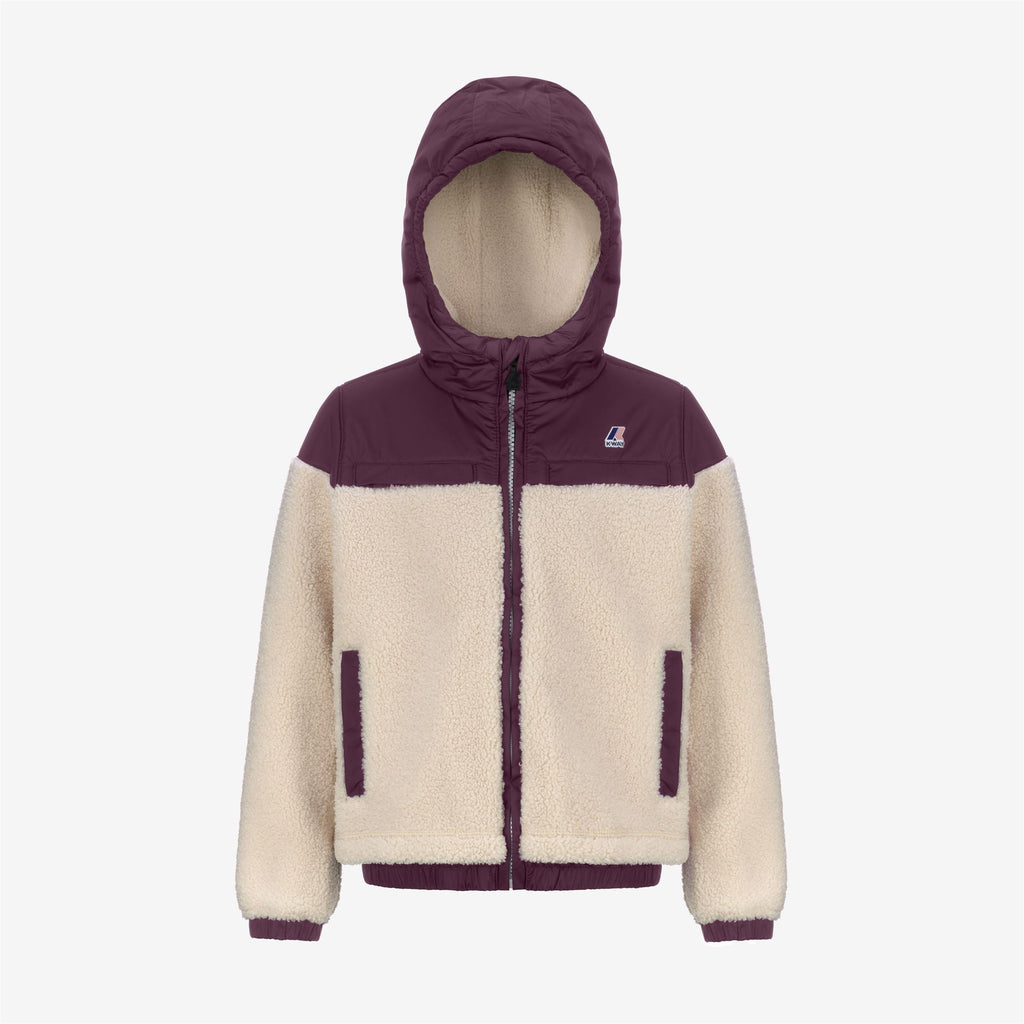 Fleece_KID UNISEX_P.  JILDAZ ORSETTO_Jacket_ECRU - Violet Dk Purple - Commercial 1