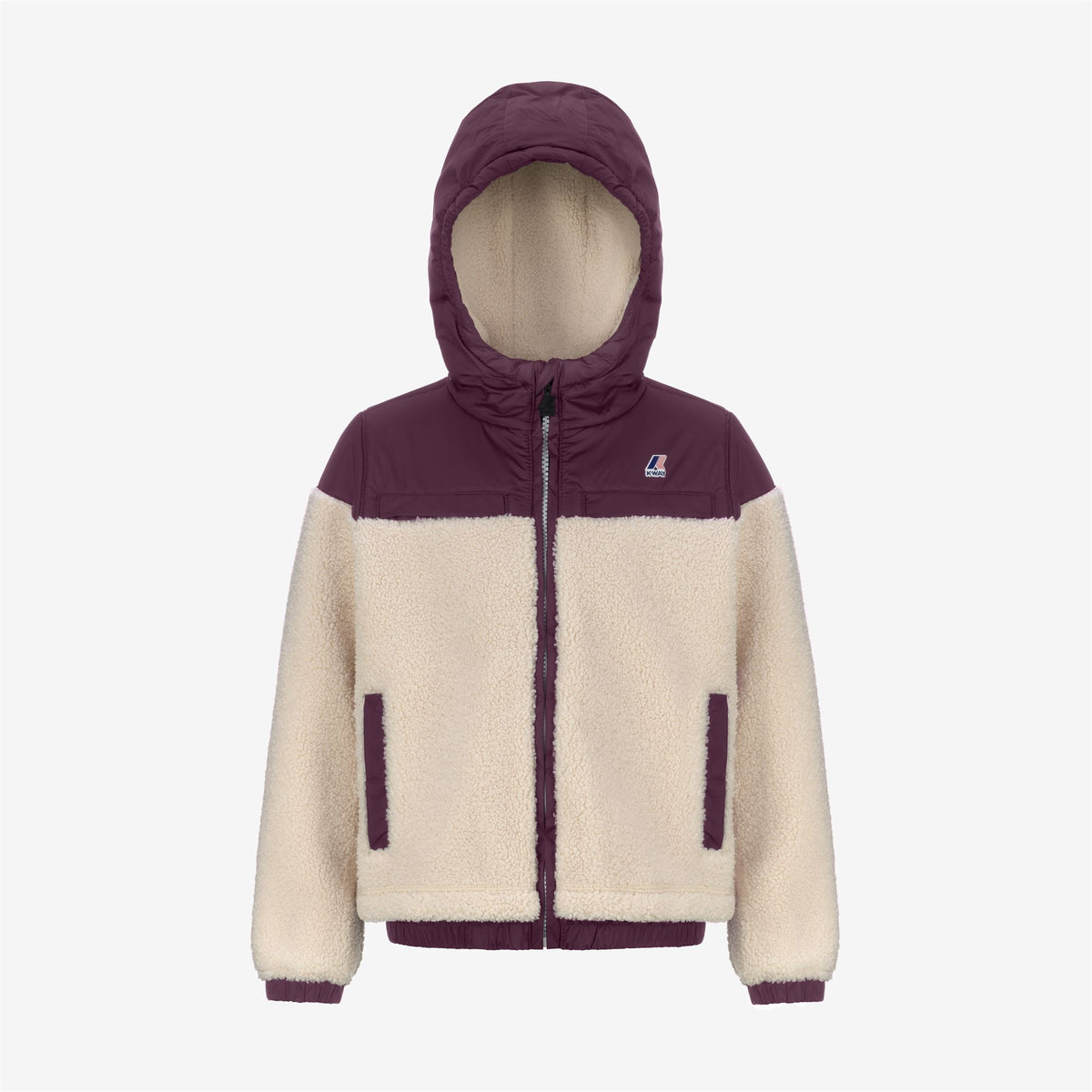 Fleece_KID UNISEX_P.  JILDAZ ORSETTO_Jacket_ECRU - Violet Dk Purple - Commercial 1