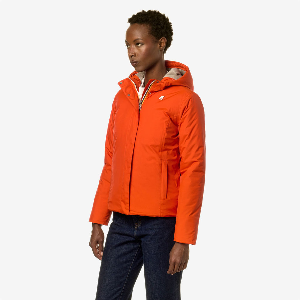 Jackets_Woman_LILY MICRO RIPSTOP MARMOTTA_Short_Orange P-Grey B - Orange Pumpkin - Commercial 5