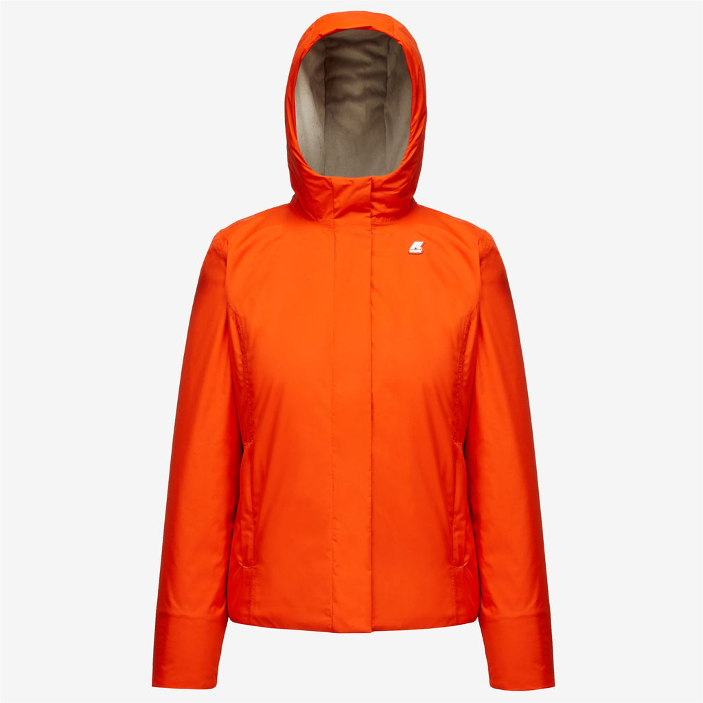 Jackets_Woman_LILY MICRO RIPSTOP MARMOTTA_Short_Orange P-Grey B - Orange Pumpkin - Commercial 1