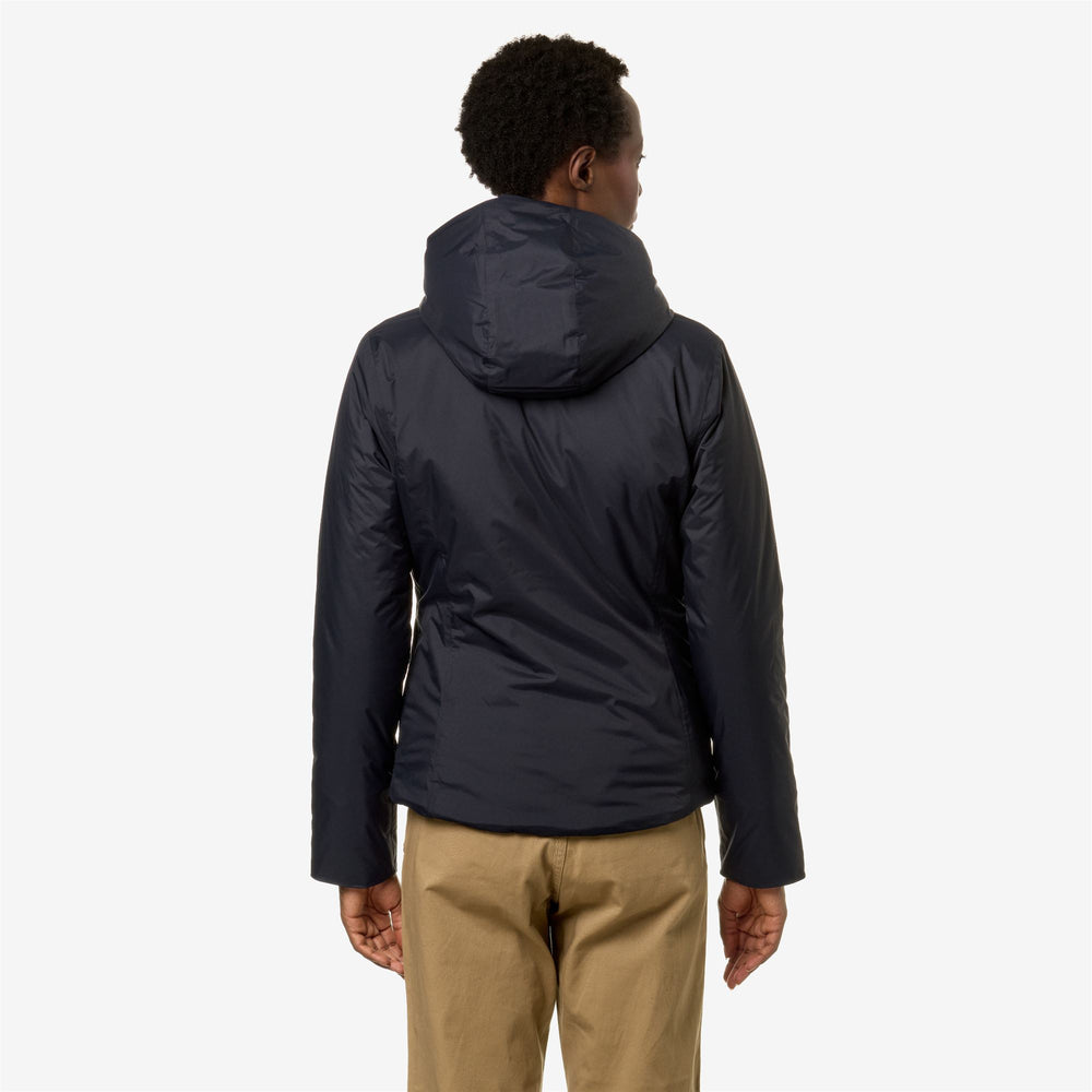 Blue Women's Warm Short Jacket with Lightweight Insulation 02