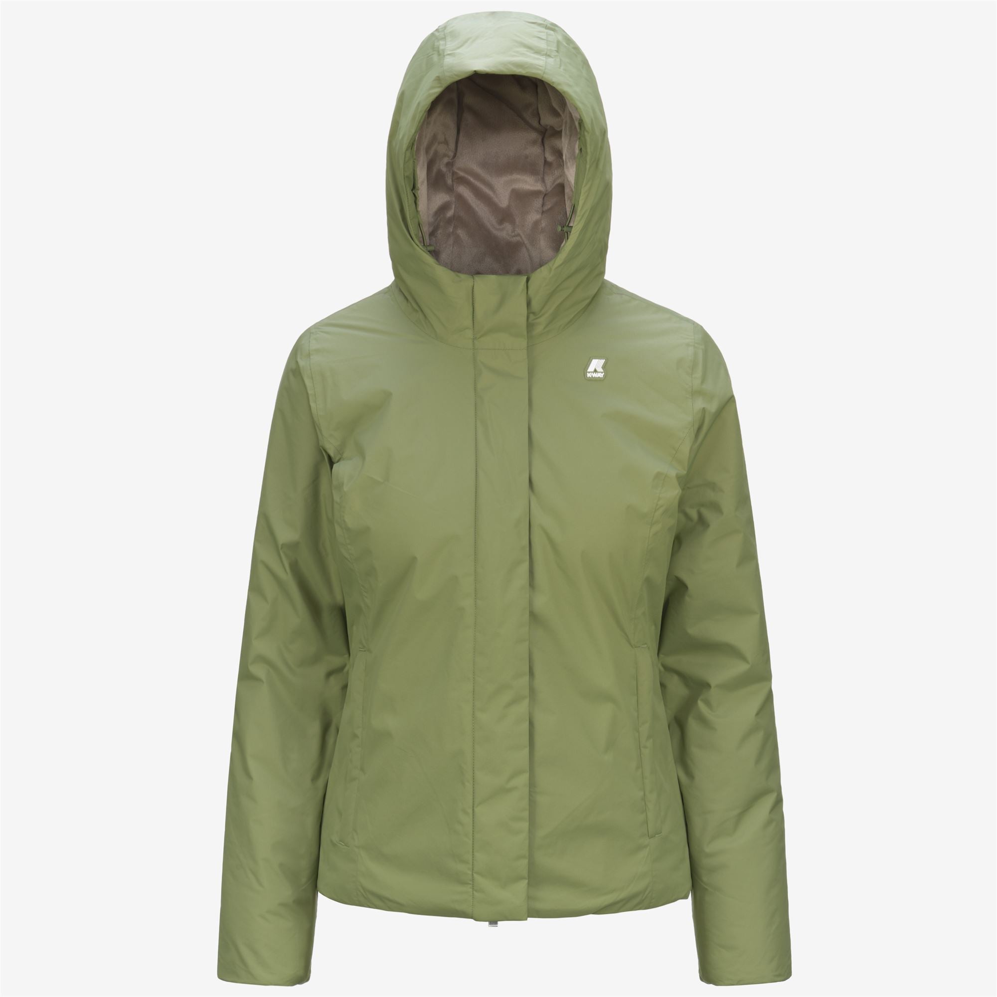 Jackets_Woman_LILY MICRO RIPSTOP MARMOTTA_Short_Green S-Grey - Commercial 1