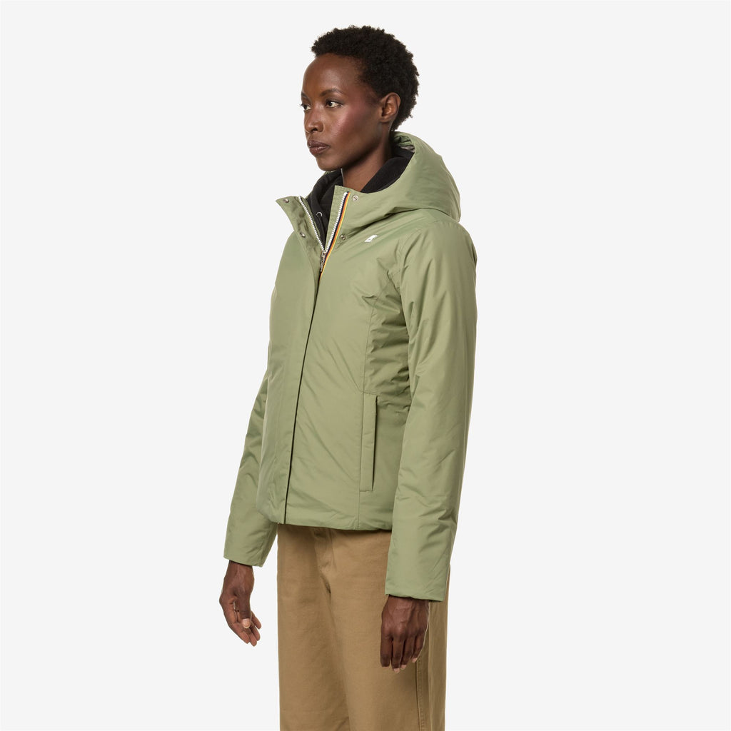 Jackets_Woman_LILY MICRO RIPSTOP MARMOTTA_Short_Green S-Grey - Commercial 5