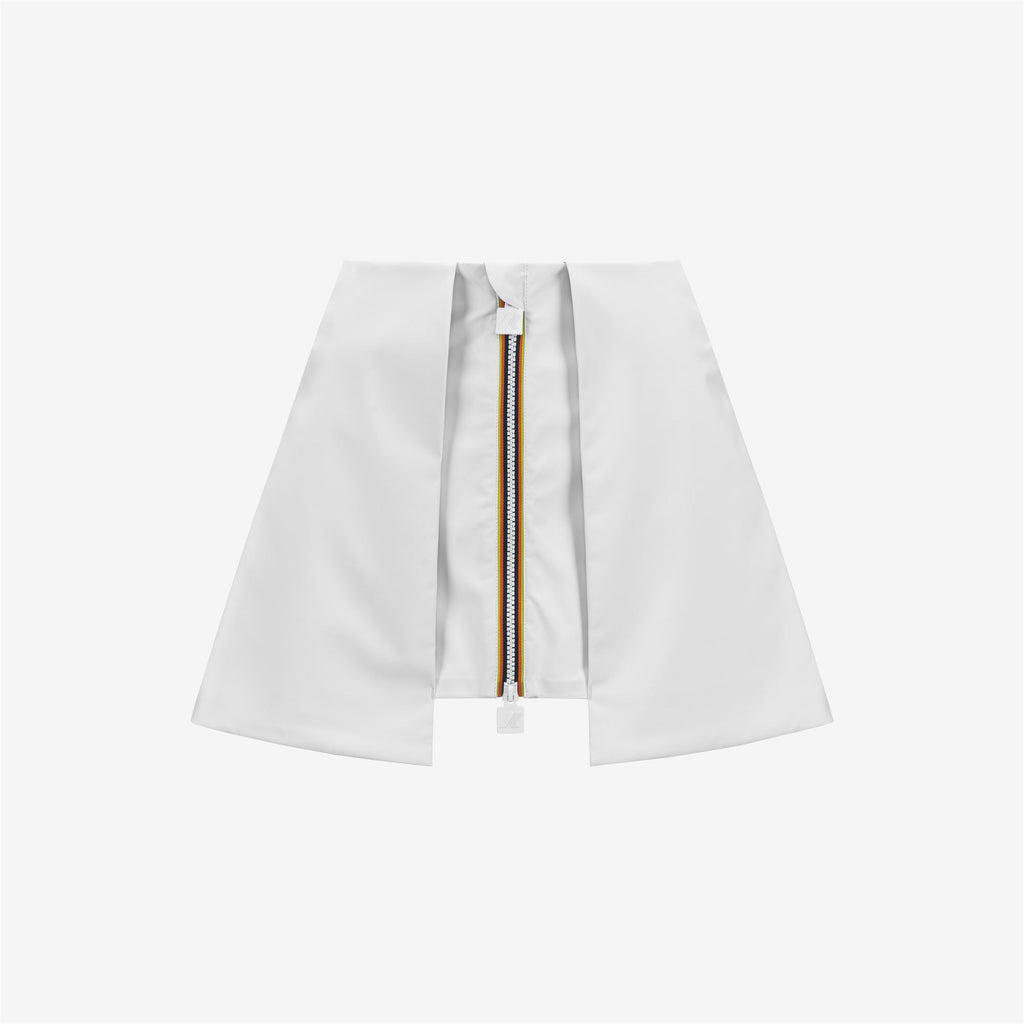 Skirts_WOMAN_SHOKIEL POCKETS BONDED JERSEY_Short_WHITE - GREY - White - Green Africa - Commercial 1