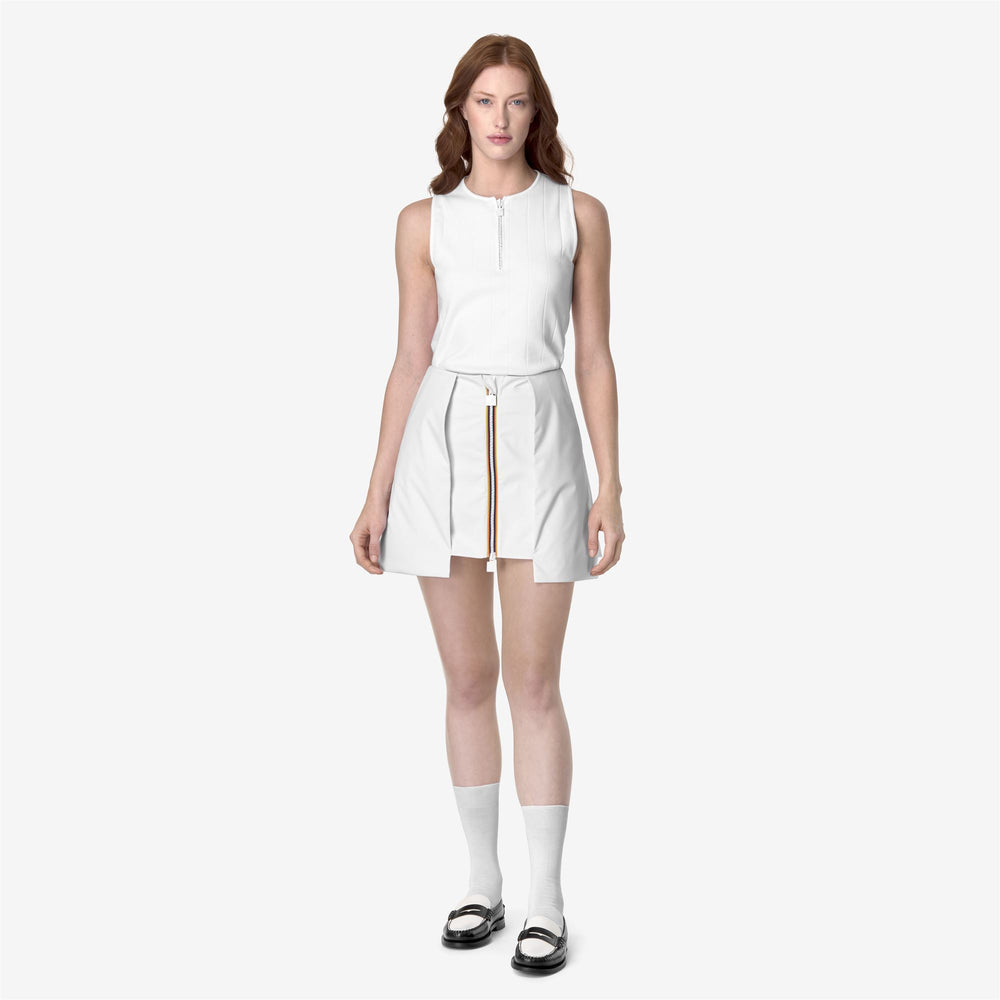 Grey white Women's Waterproof Mini Skirt with Pockets 02