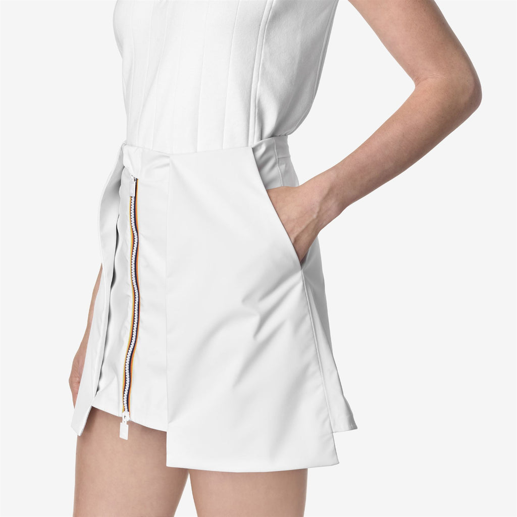 Skirts_WOMAN_SHOKIEL POCKETS BONDED JERSEY_Short_WHITE - GREY - White - Green Africa - Commercial 7