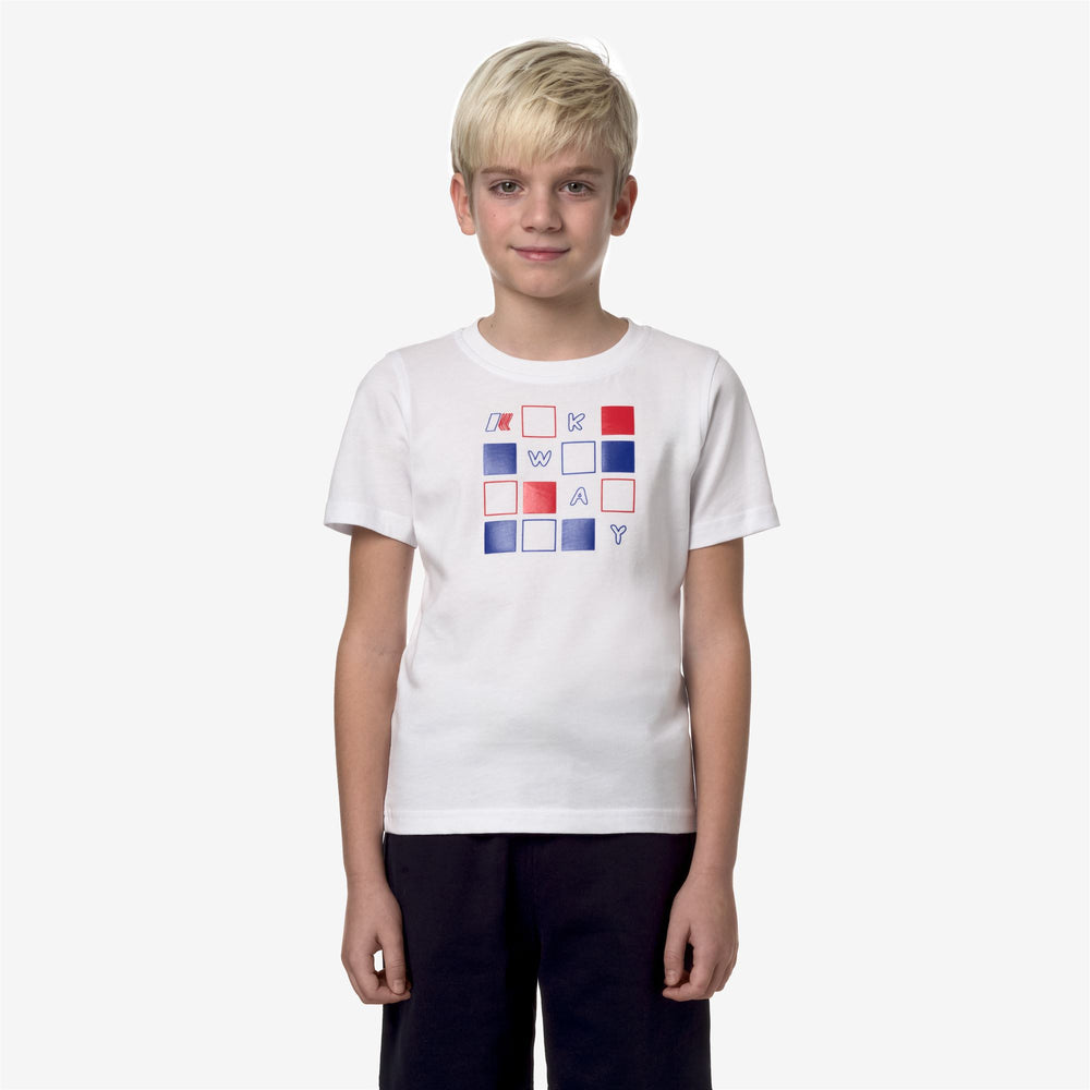 Grey White Boys' Graphic Cotton T-Shirt for City Wear 02