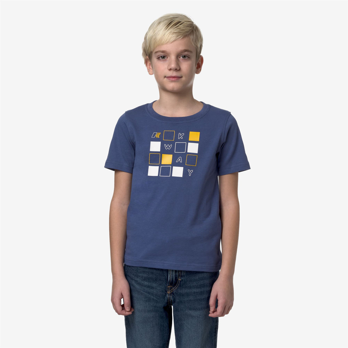 T-Shirts & Top_Boy_P. ODOM PUZZLE_T-Shirt_Blue Fiord - Commercial 4