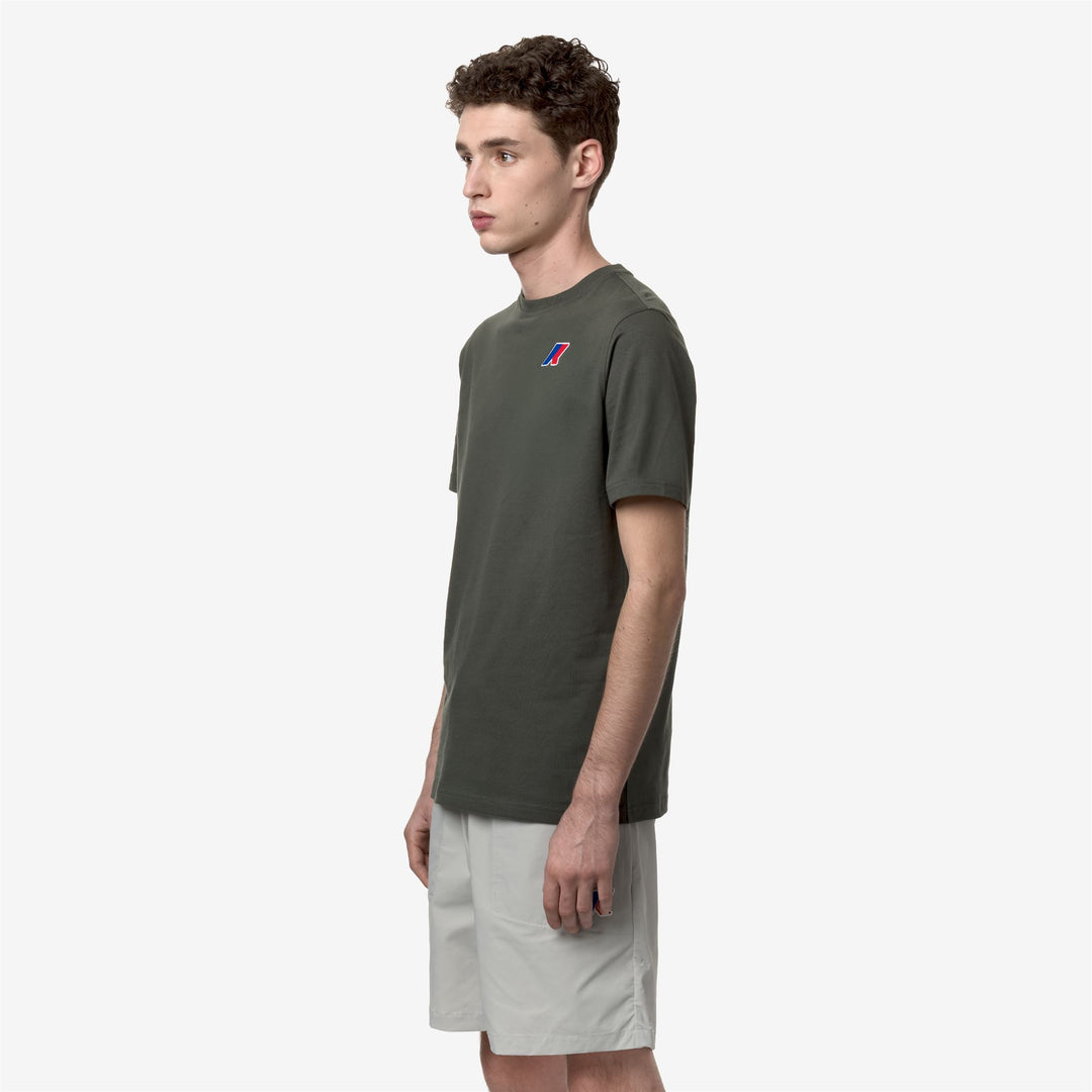 T-ShirtsTop Unisex ODOM LF T-Shirt GREEN BLACKISH Detail (jpg Rgb)			
