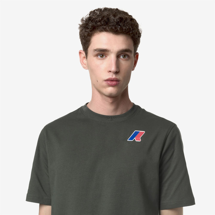 T-ShirtsTop Unisex ODOM LF T-Shirt GREEN BLACKISH Detail Double				