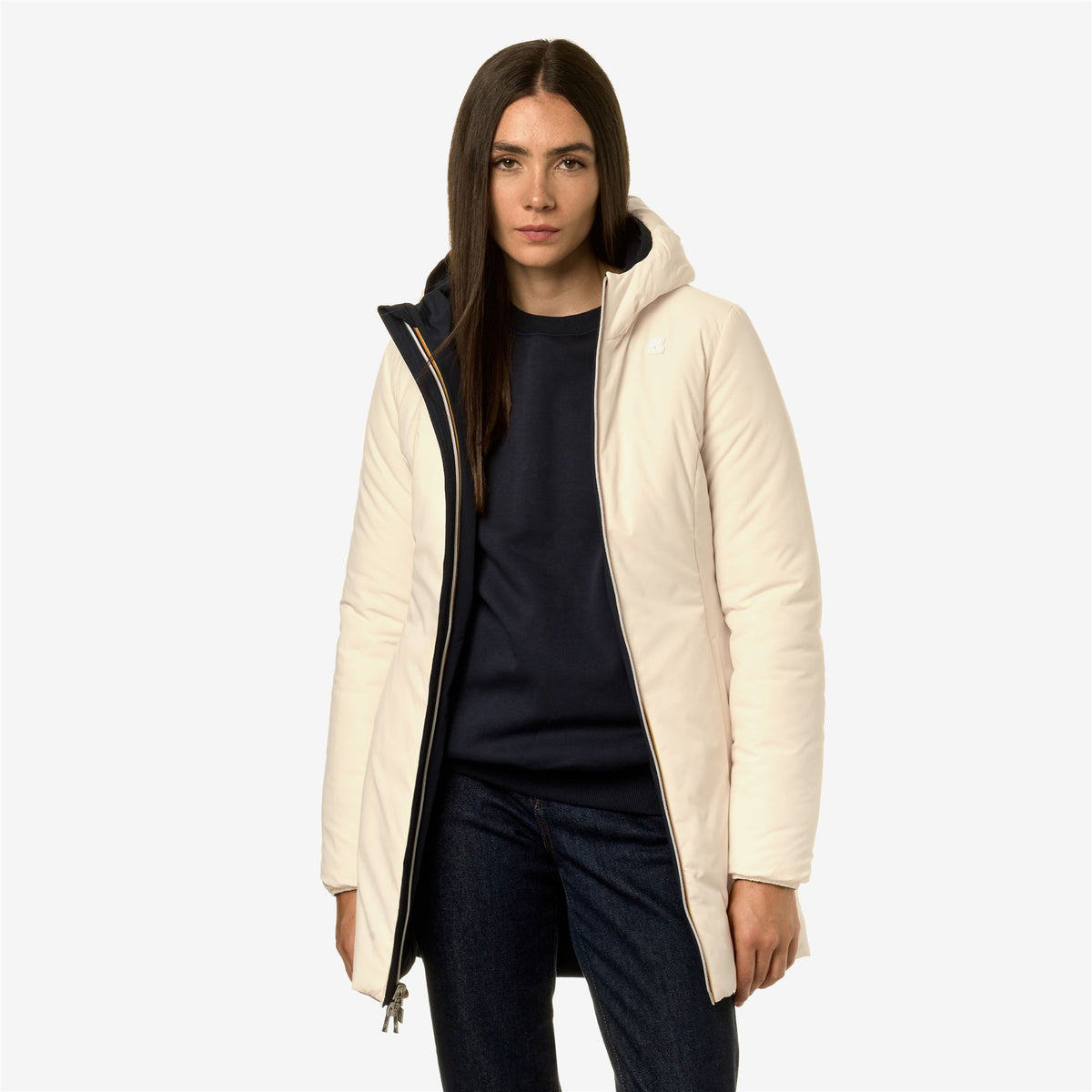 Jackets_Woman_DENISE ST WARM DOUBLE_Mid_Blue D-Beige E - Commercial 7