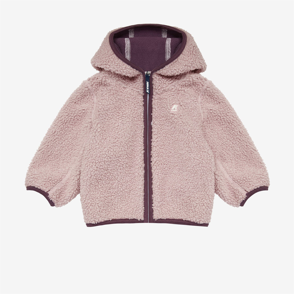 Fleece_Kid unisex_E. JANNE POLAR_Jacket_Pink Rose - Violet Purple - Commercial 1