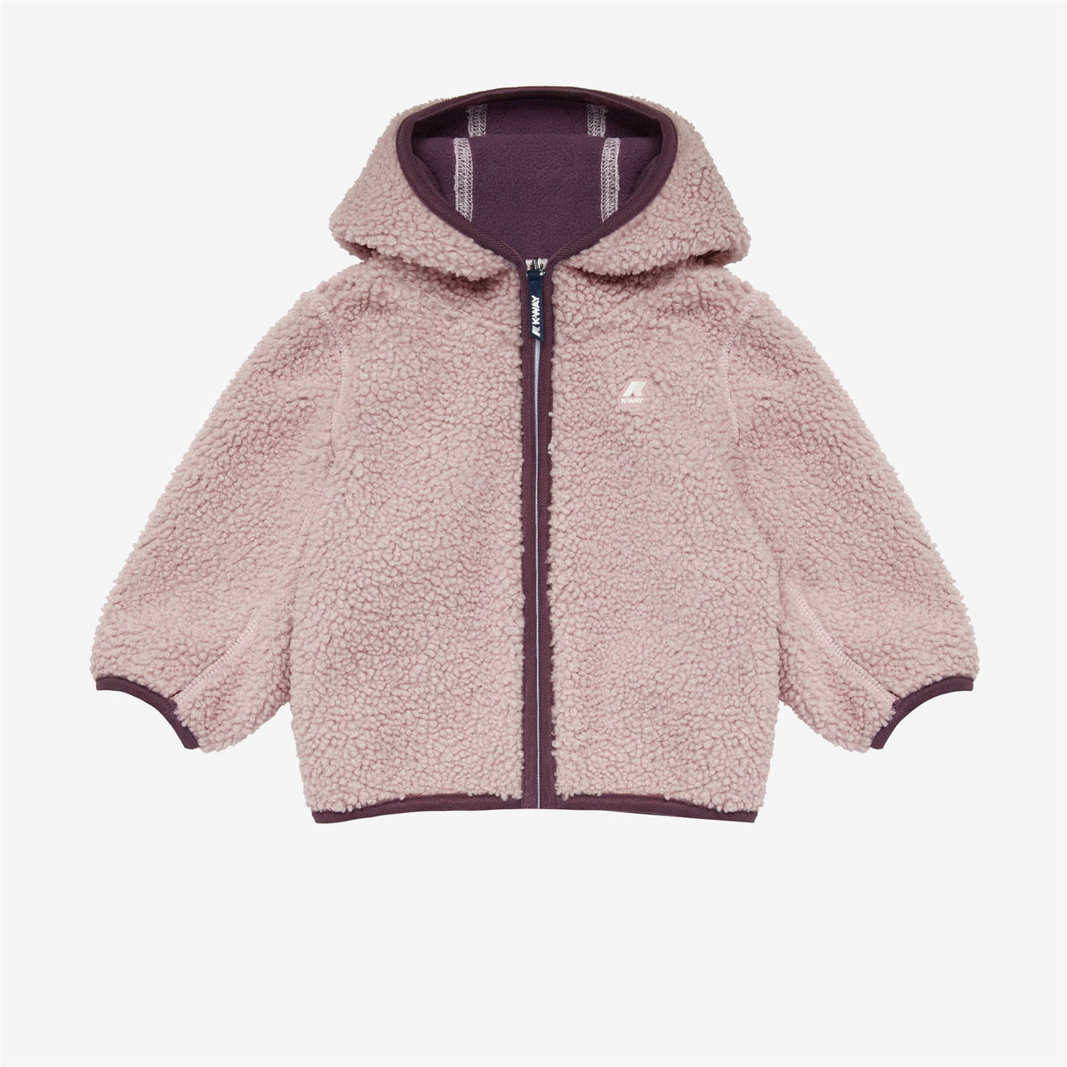 Fleece_Kid unisex_E. JANNE POLAR_Jacket_Pink Rose - Violet Purple - Commercial 1