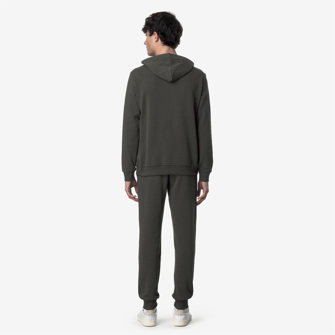 Pantalones deportivos unisex verde oscuro para correr en la ciudad main