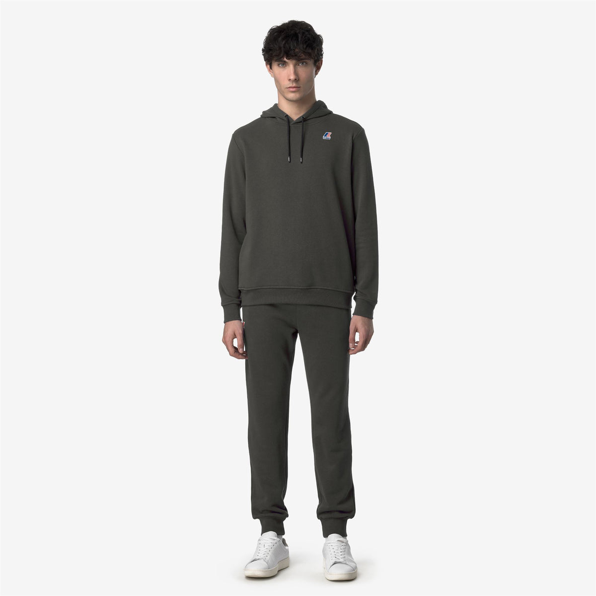 Pants_UNISEX_LE VRAI BISHOP POLY COTTON_Sport Trousers_GREEN BLACKISH - Commercial 4