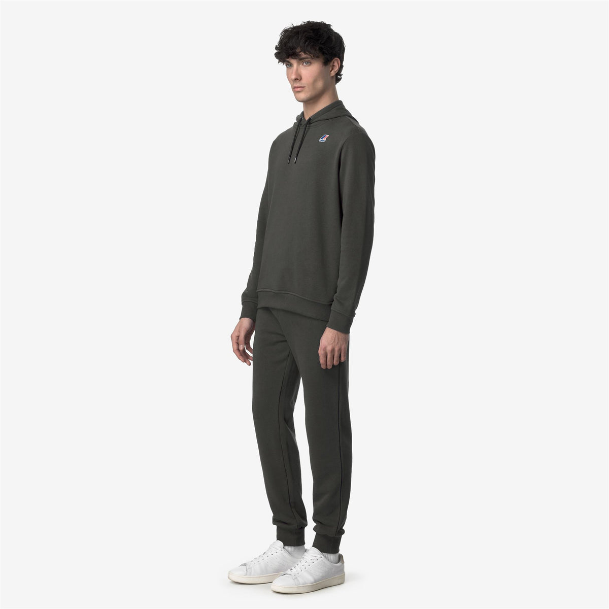 Pants_UNISEX_LE VRAI BISHOP POLY COTTON_Sport Trousers_GREEN BLACKISH - Commercial 5