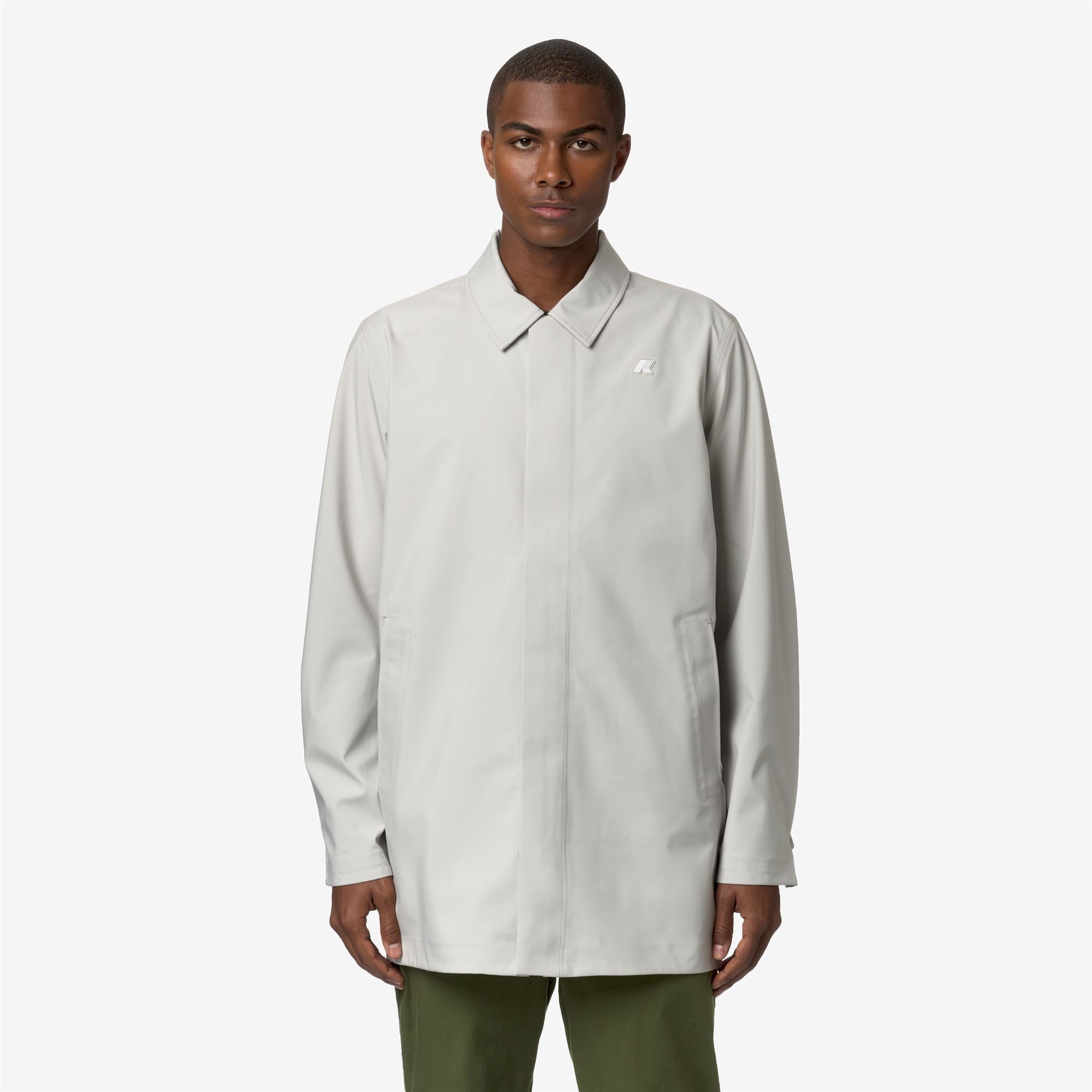 Jackets Man BENNY BONDED JERSEY 3/4 LENGTH BEIGE LT