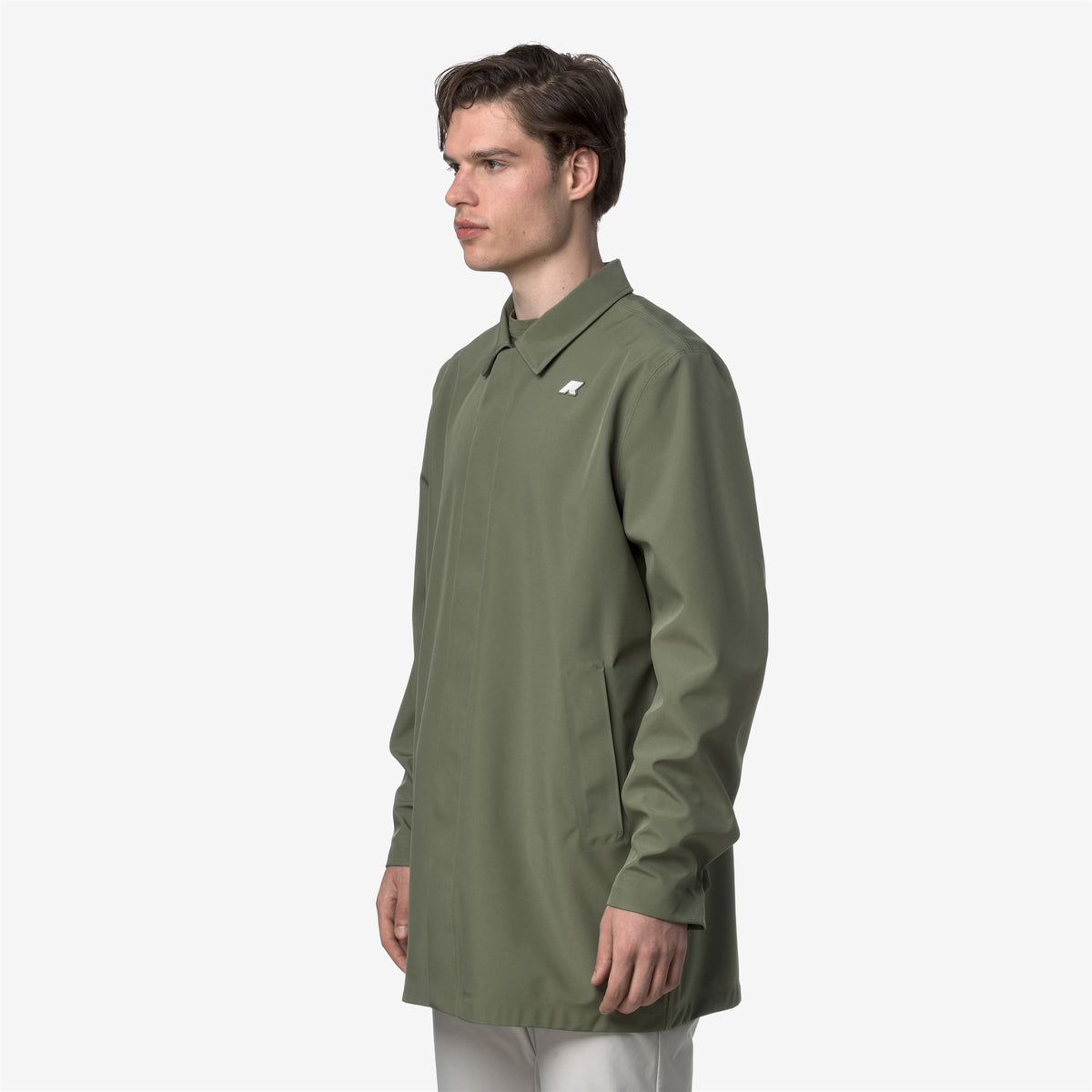 Jackets_MAN_BENNY BONDED JERSEY_3/4 Length_Green Lichen - Commercial 5