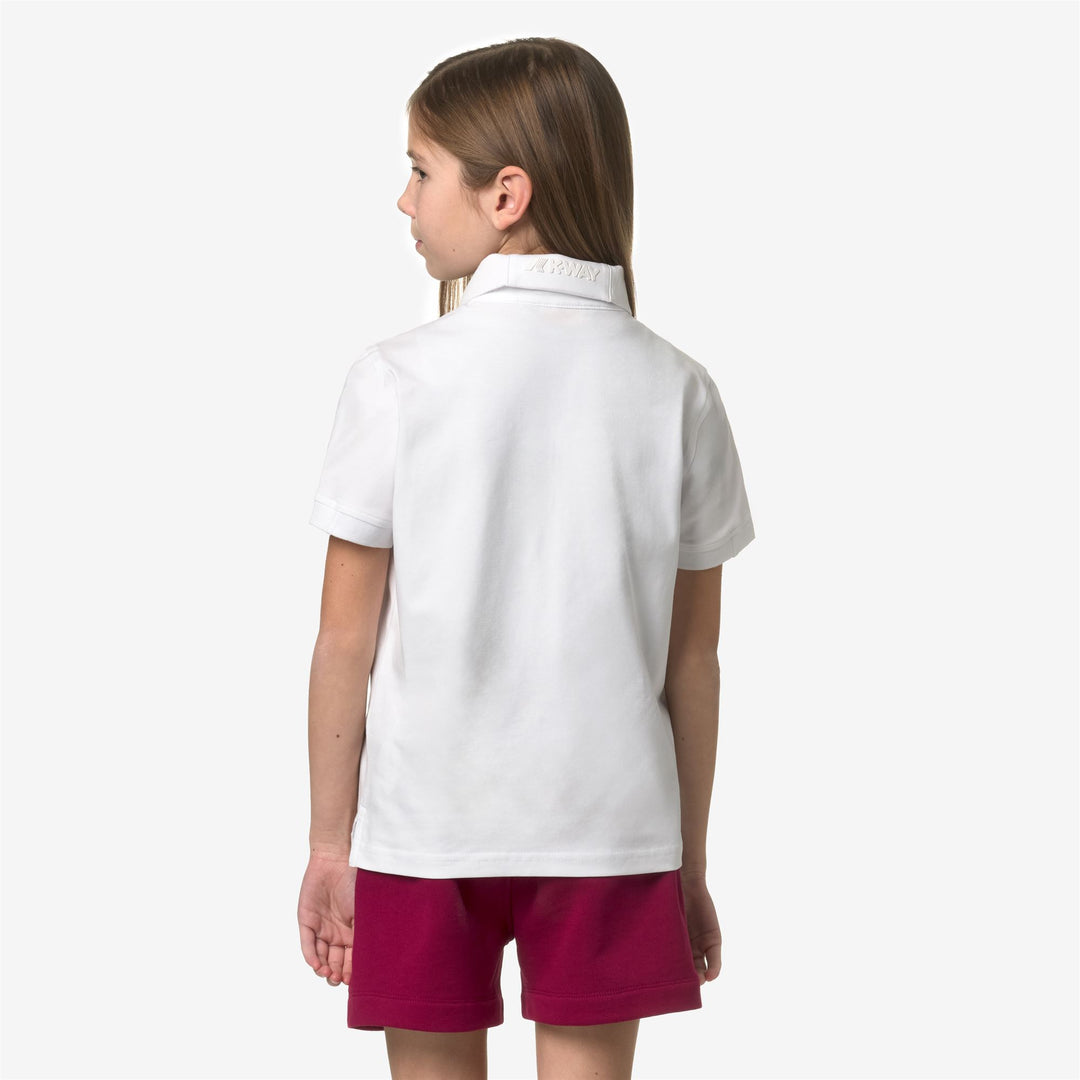 Polo Shirts Boy P. ALDERIC Polo WHITE Dressed Front Double		