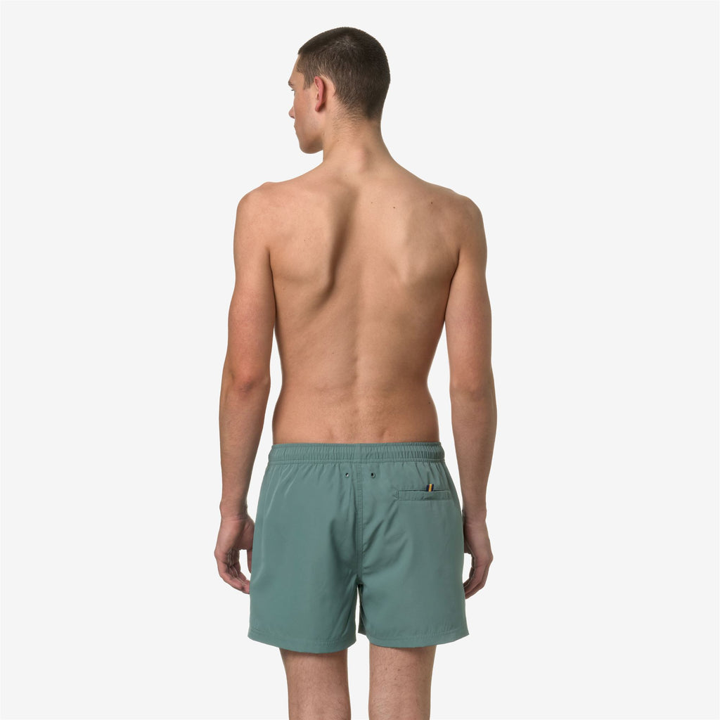 Bathing Suits_Man_HAZEL_Swimming Trunks_Green Mold - Commercial 6