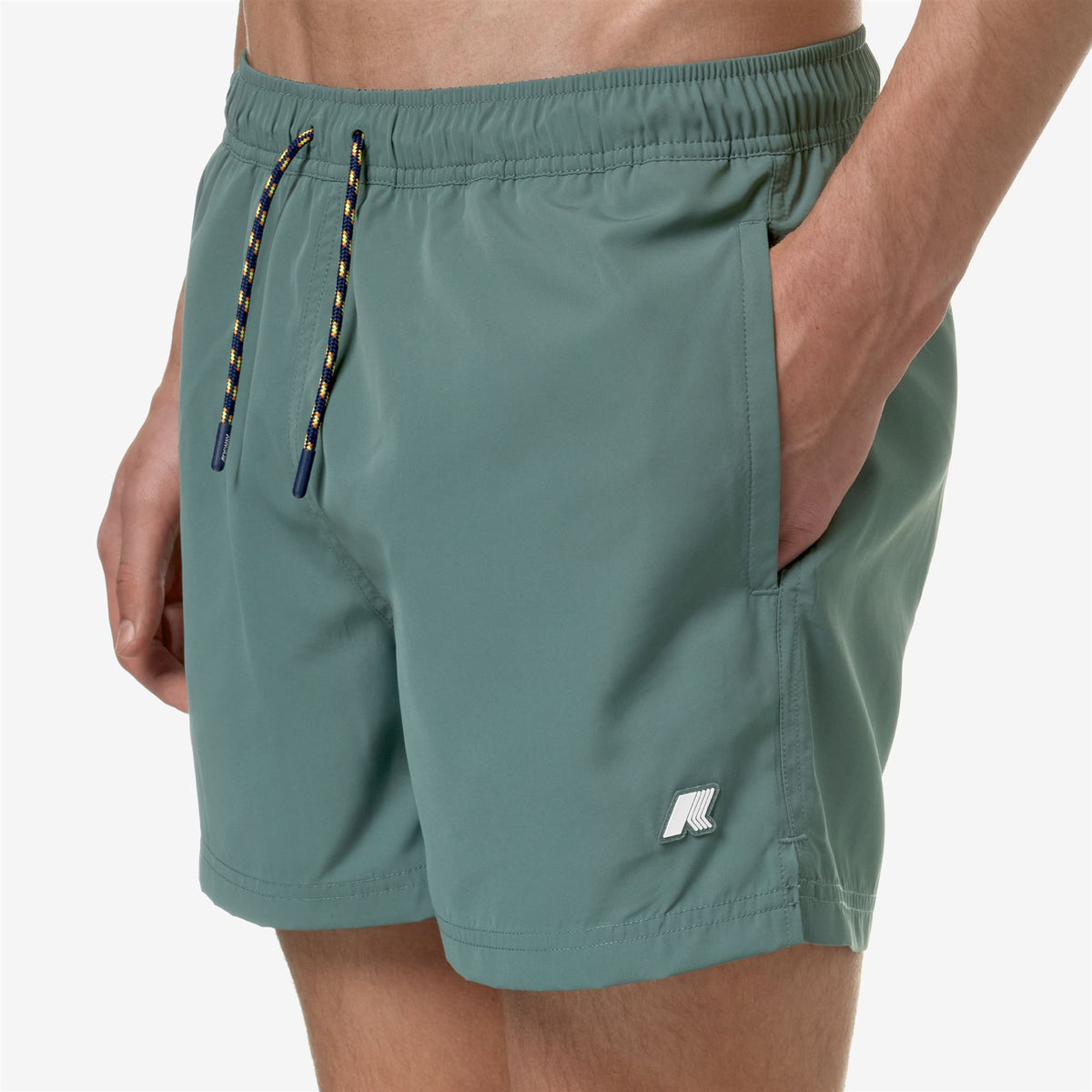 Bathing Suits_Man_HAZEL_Swimming Trunks_Green Mold - Commercial 7