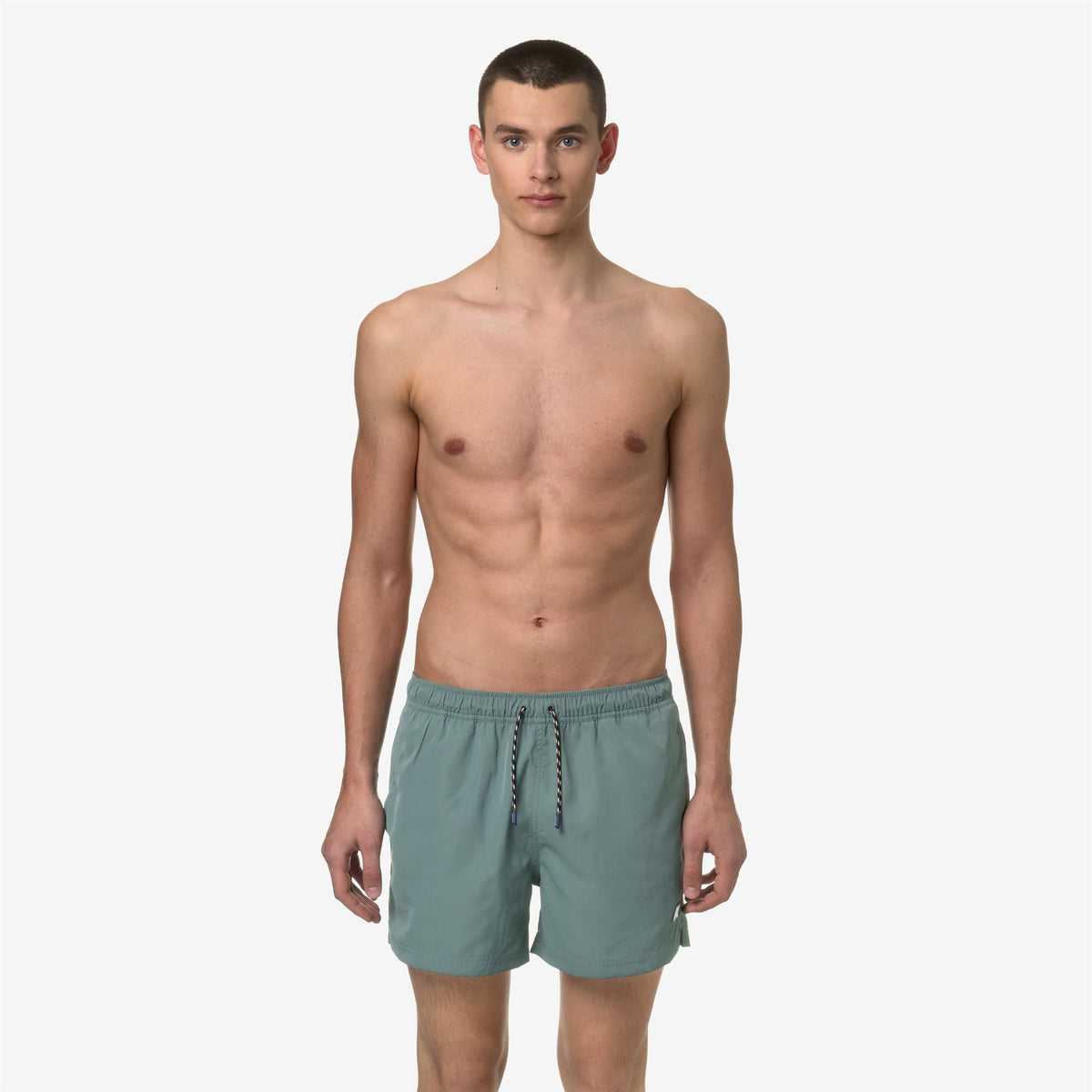 Bathing Suits_Man_HAZEL_Swimming Trunks_Green Mold - Commercial 4