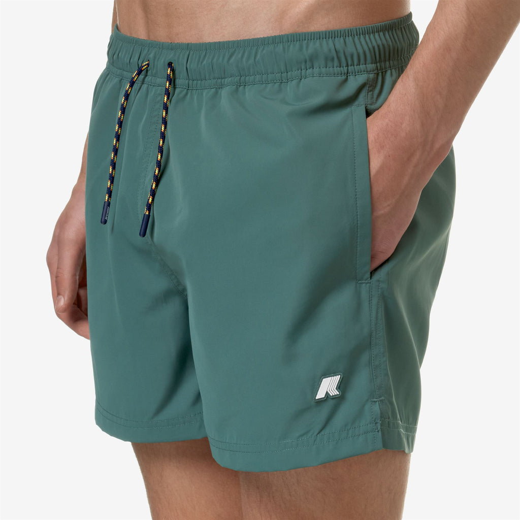 Bathing Suits_Man_HAZEL_Swimming Trunks_Green Palm - Commercial 7