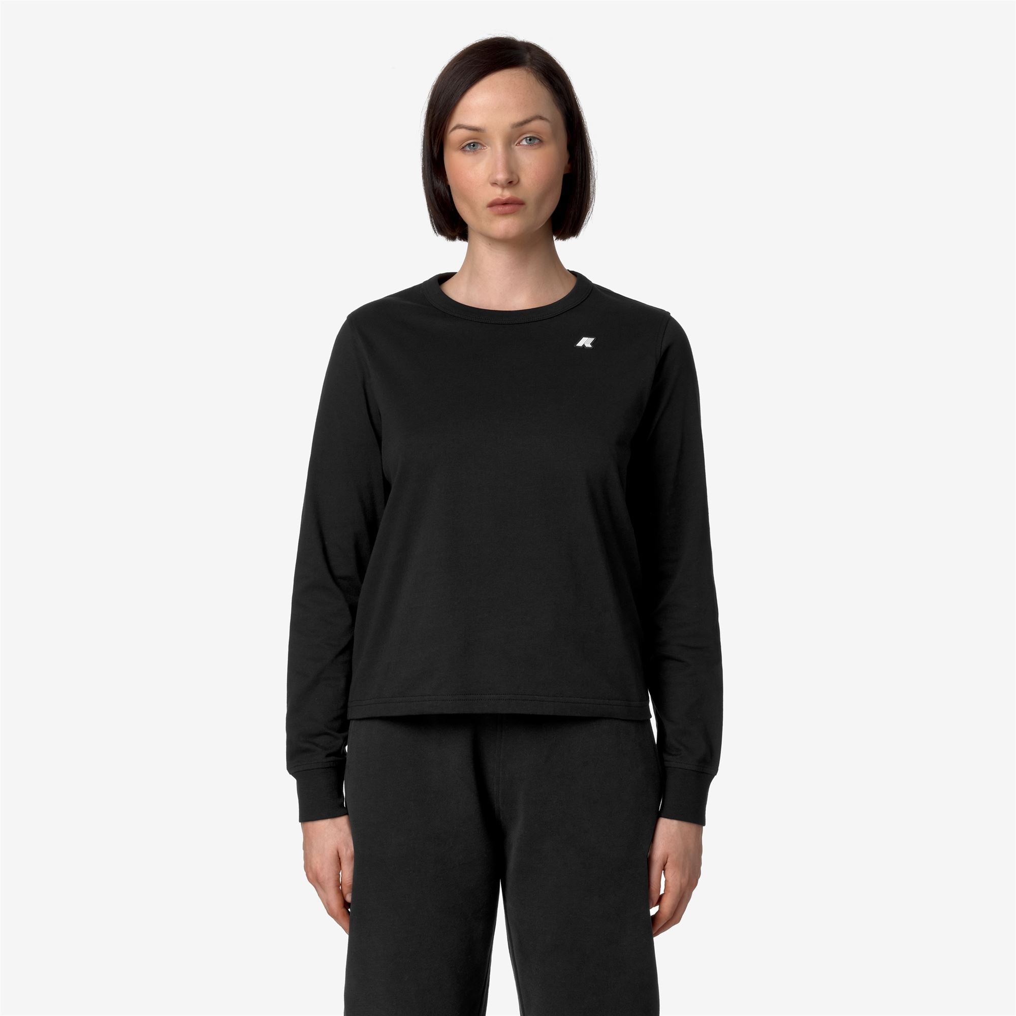 T-Shirts & Top_WOMAN_NENAN JS PEACH_T-Shirt_Black Pure - Commercial 4