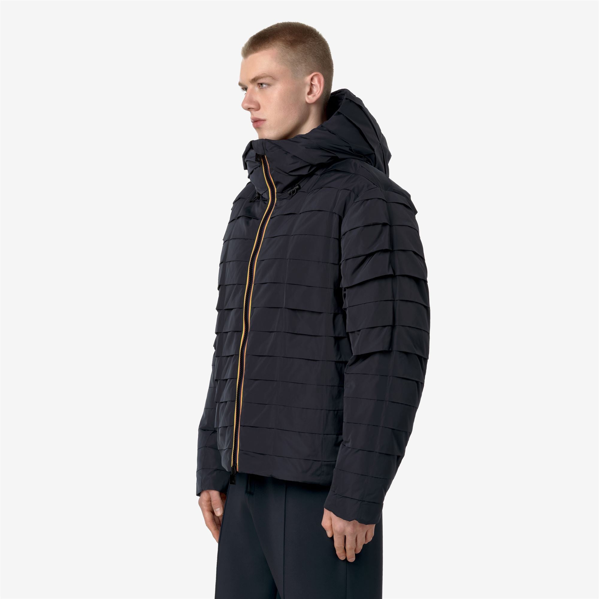 Jackets Man CLAUDER PLEATS THERMO HEAVY Short BLACK ASH