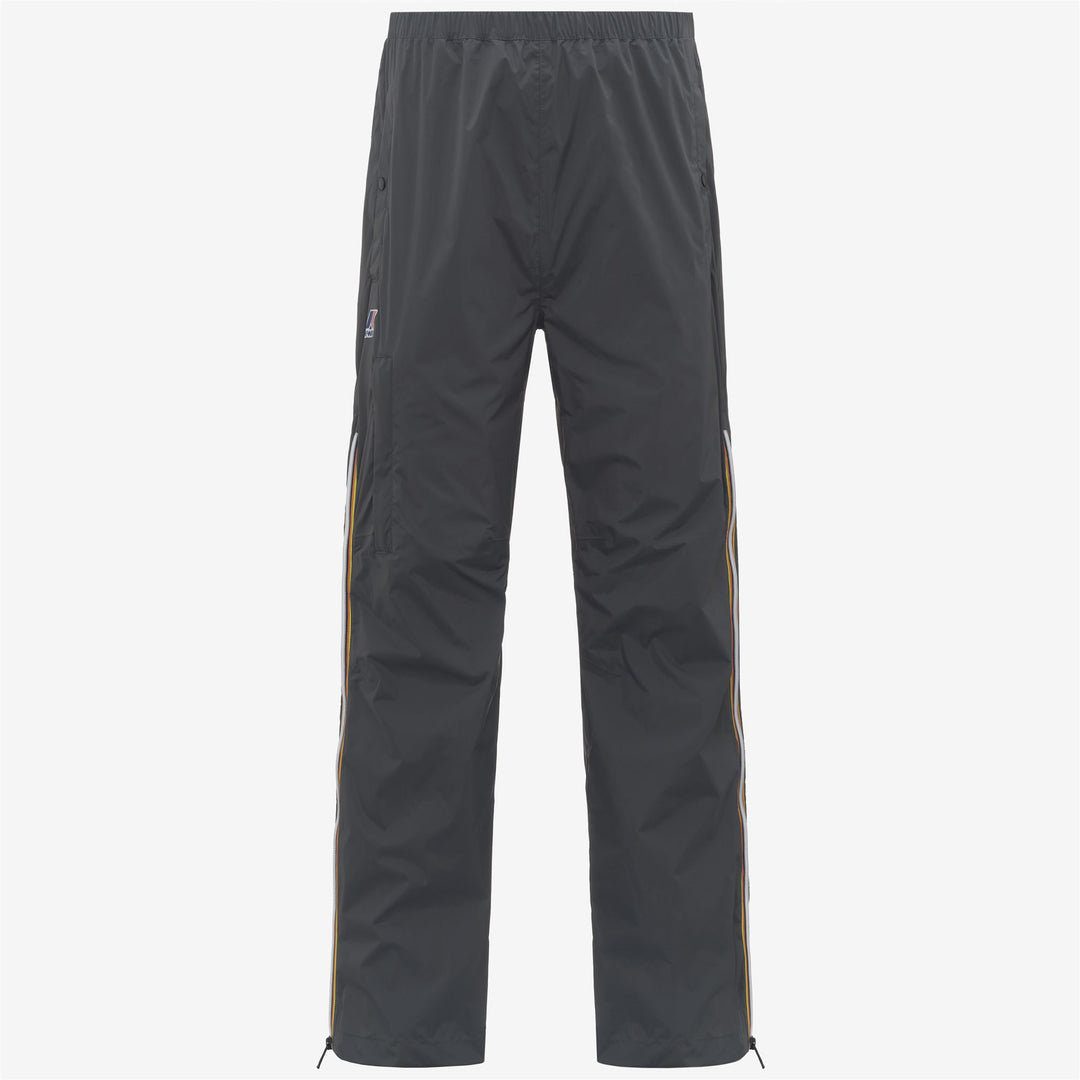 Grey unisex packable sport trousers with elastic waist and pockets main