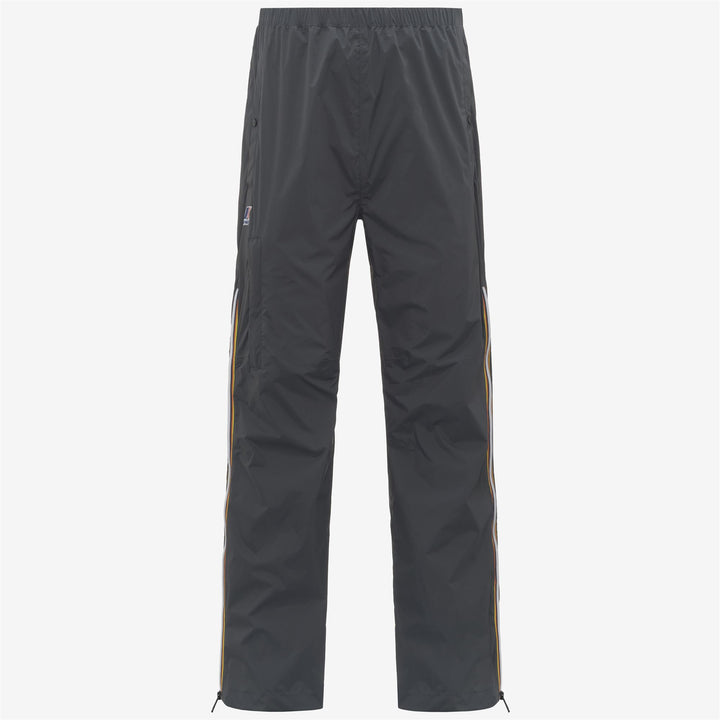 Grey unisex packable sport trousers with elastic waist and pockets 5
