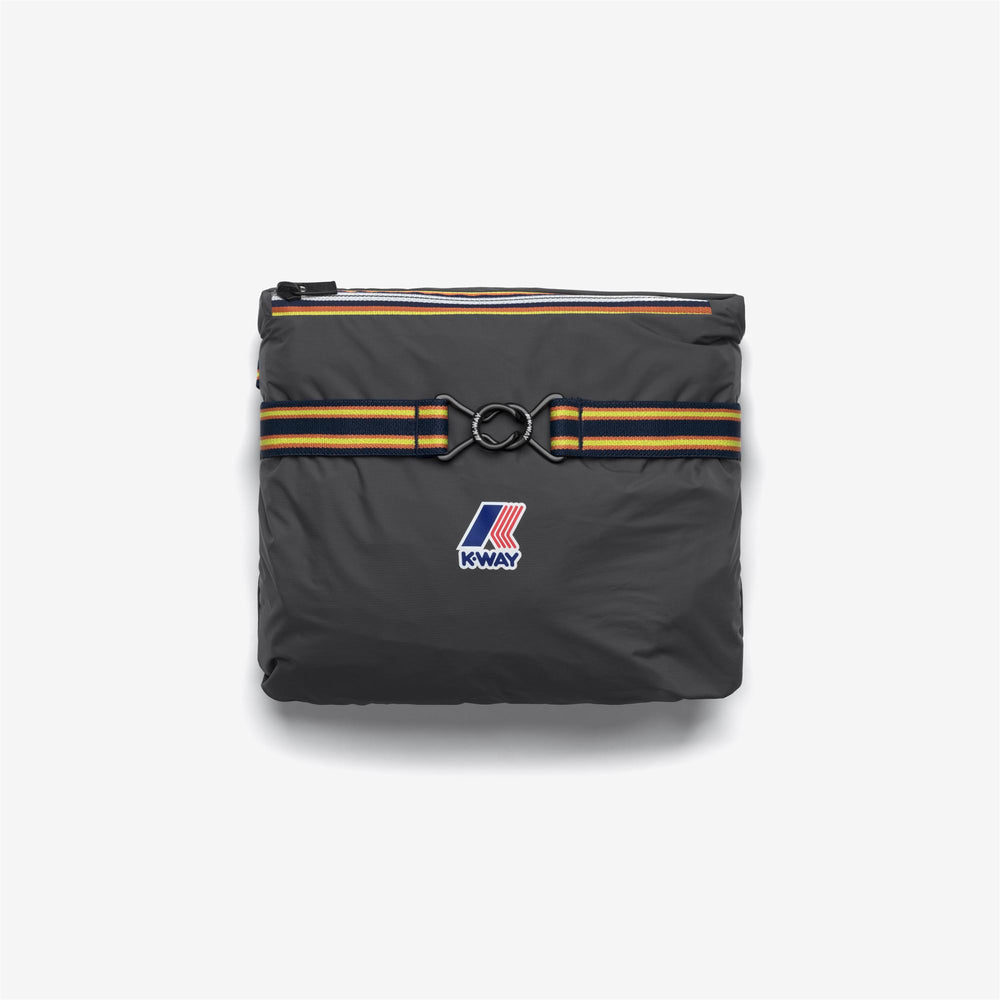 Pantalón deportivo unisex gris plegable con cintura elástica y bolsillos 02