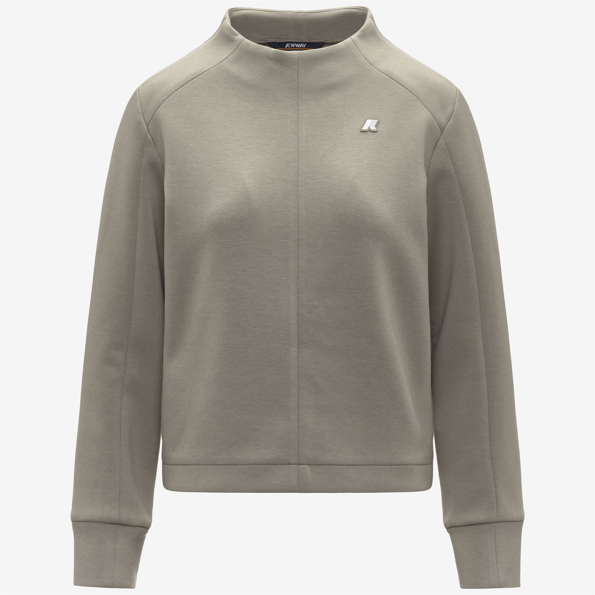 Fleece_WOMAN_AUBANE LIGHT SPACER_Pull Over_Green Oak - Commercial 1
