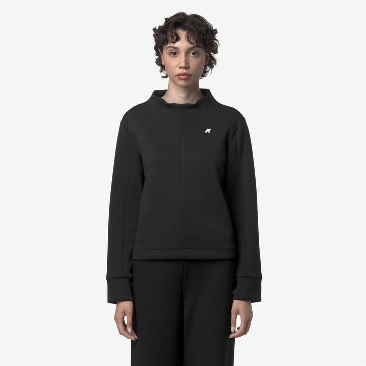 Sudadera deportiva de polar negra para mujer 3