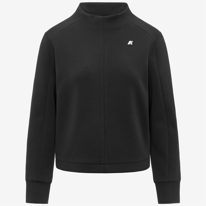 Sudadera deportiva de polar negra para mujer 1