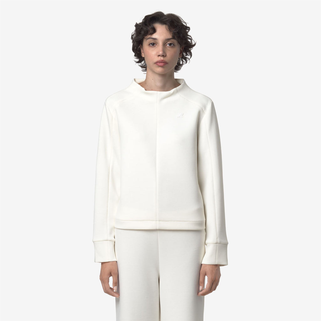 Fleece_WOMAN_AUBANE LIGHT SPACER_Pull Over_White Gardenia - Commercial 4