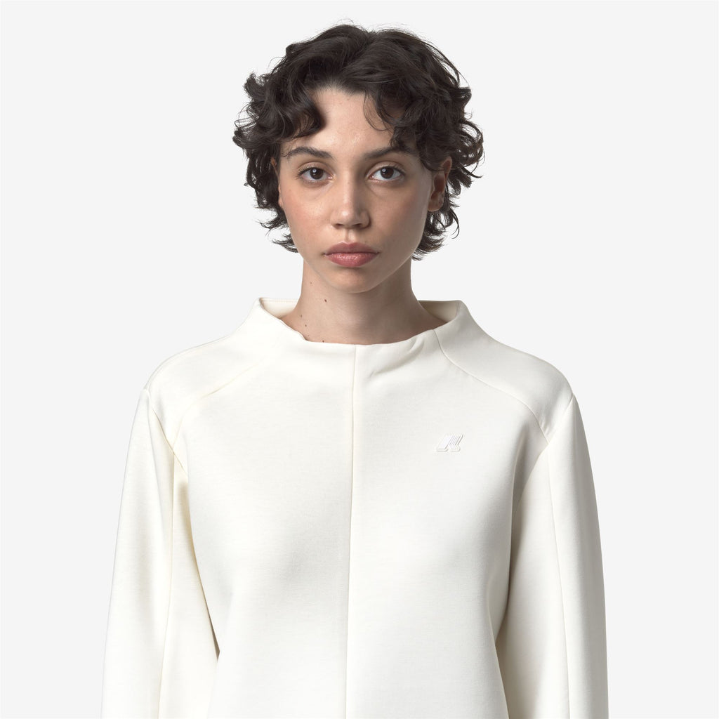 Fleece_WOMAN_AUBANE LIGHT SPACER_Pull Over_White Gardenia - Commercial 7