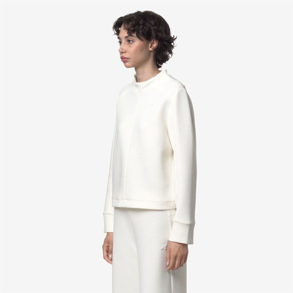 Fleece_WOMAN_AUBANE LIGHT SPACER_Pull Over_White Gardenia - Commercial 5