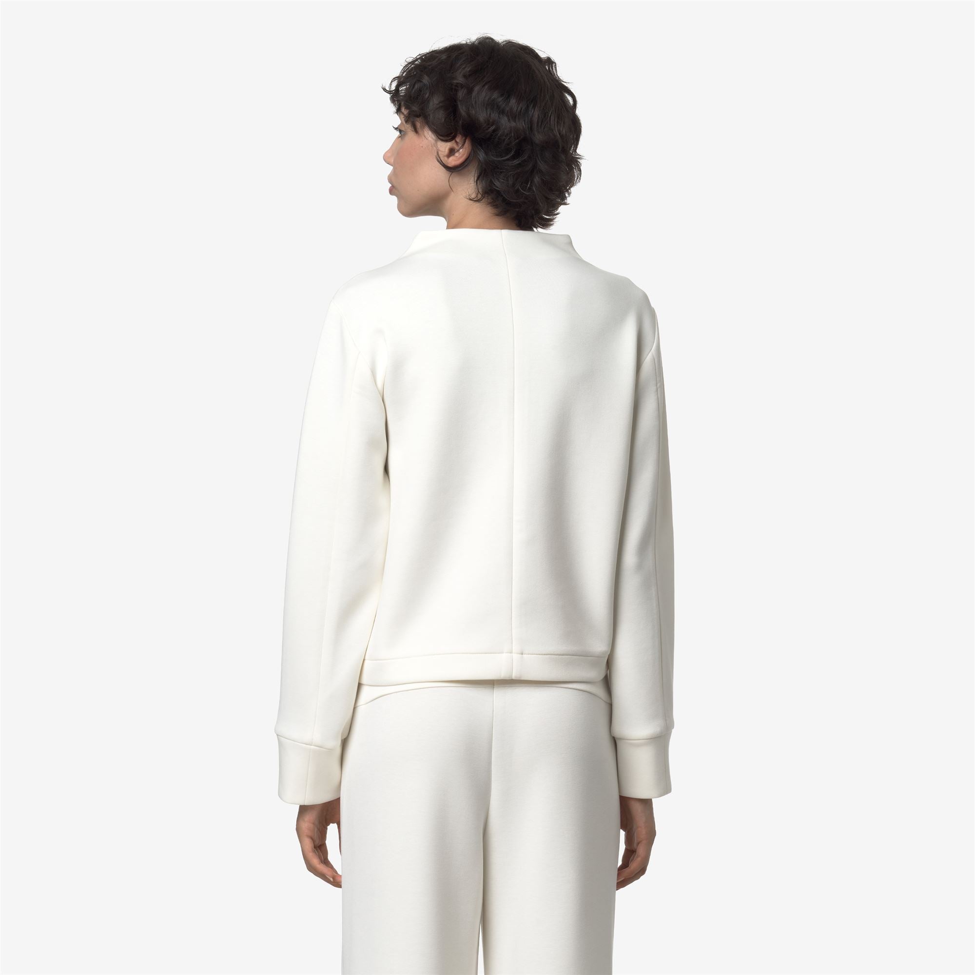 Fleece_WOMAN_AUBANE LIGHT SPACER_Pull Over_White Gardenia - Commercial 6