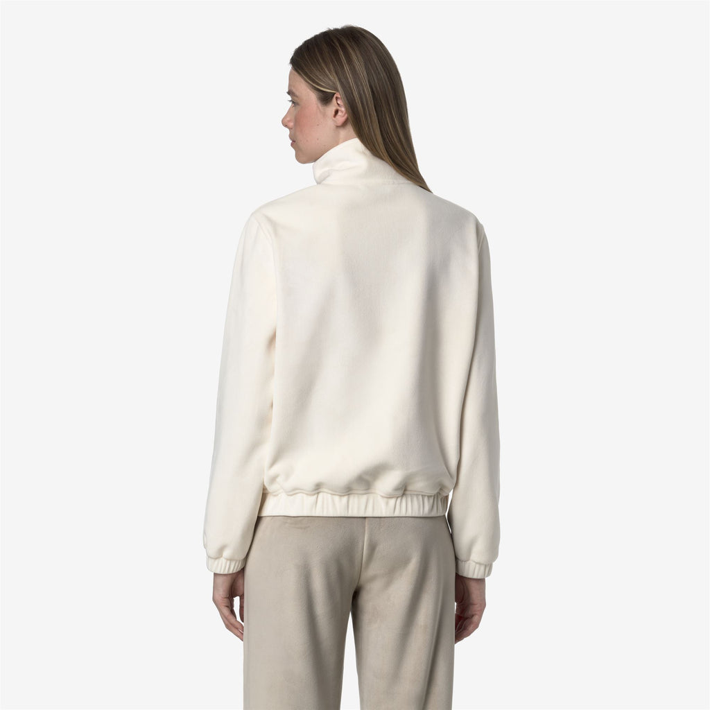 Fleece_WOMAN_VIVIETTE VELOUR POLAR_Jacket_White G - White G - Commercial 6