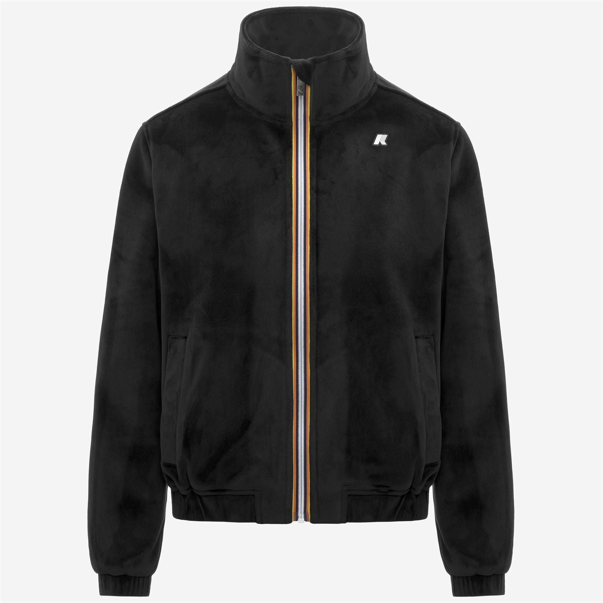 Fleece_WOMAN_VIVIETTE VELOUR POLAR_Jacket_Black Pure-Black Pure - Commercial 1