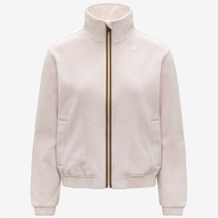 Grey Women's Velour Fleece Jacket for Mid-Season Wear 5